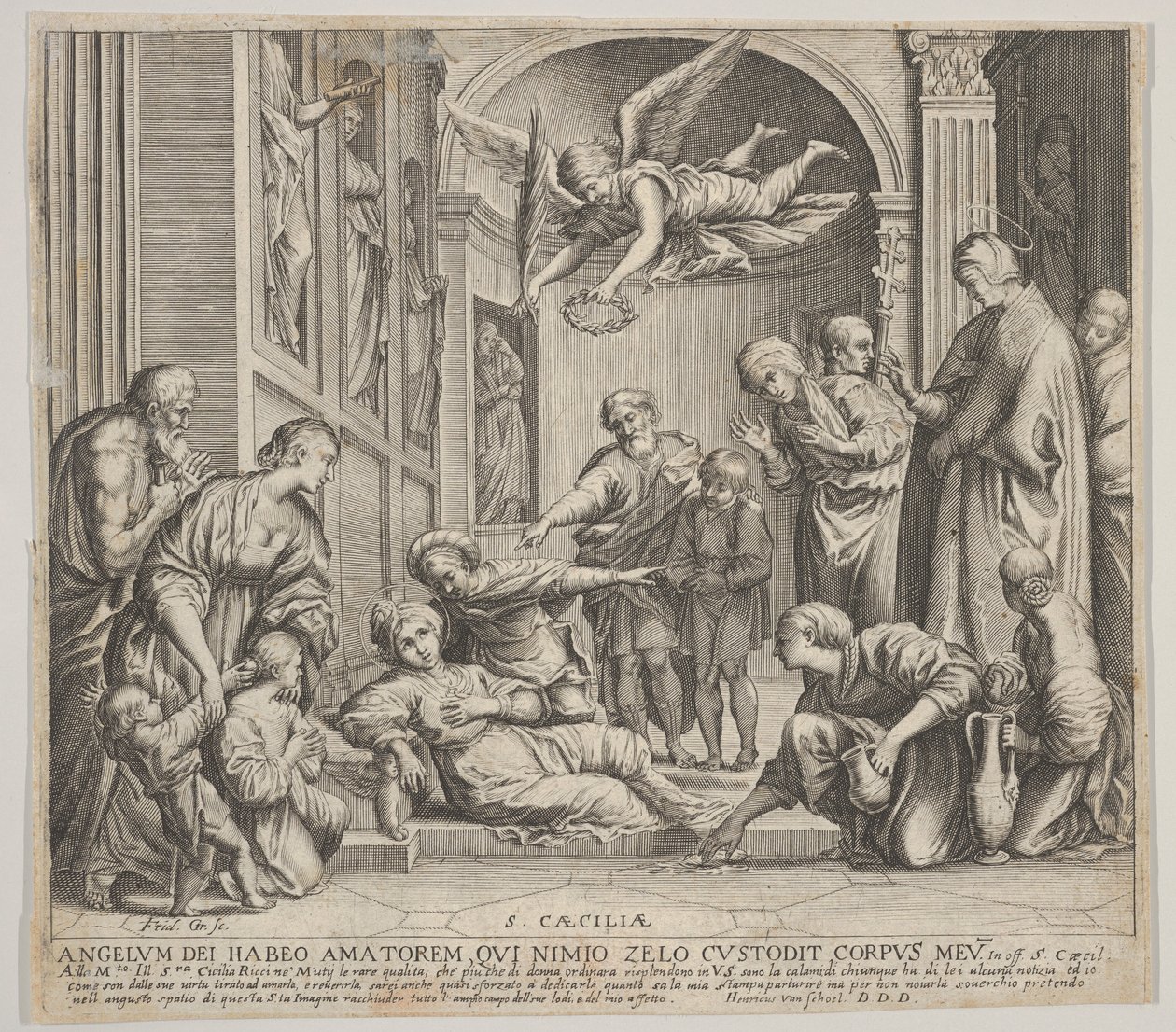 La muerte de Santa Cecilia, ca. 1640-60 de Johann Friedrich Greuter