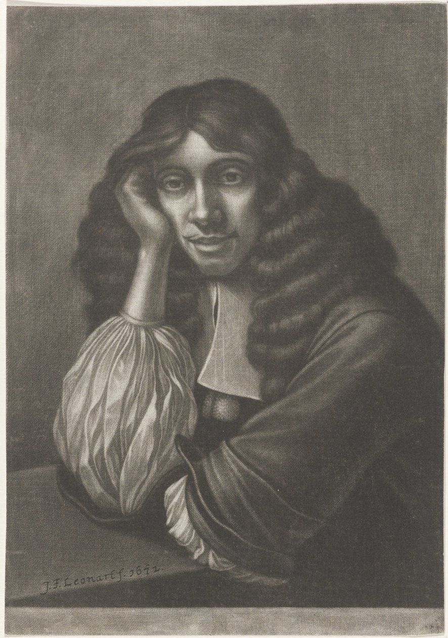 Retrato Bosque Riendo Marrón de Johann Friedrich Leonard