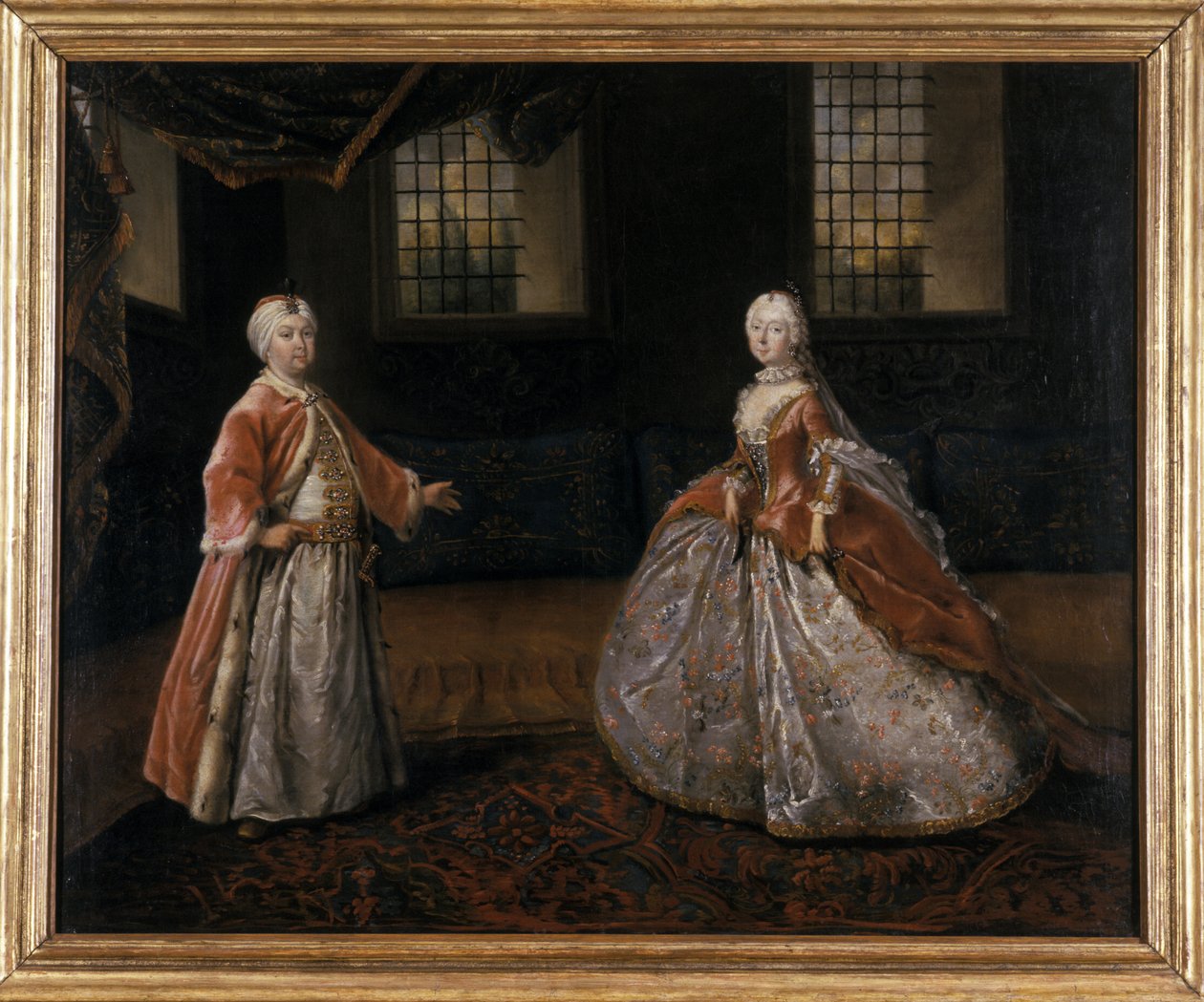 Retrato del Duque Friedrich III de Sajonia-Gotha-Altenburg y la Duquesa Luise-Dorothee de Johann Friedrich Loeber