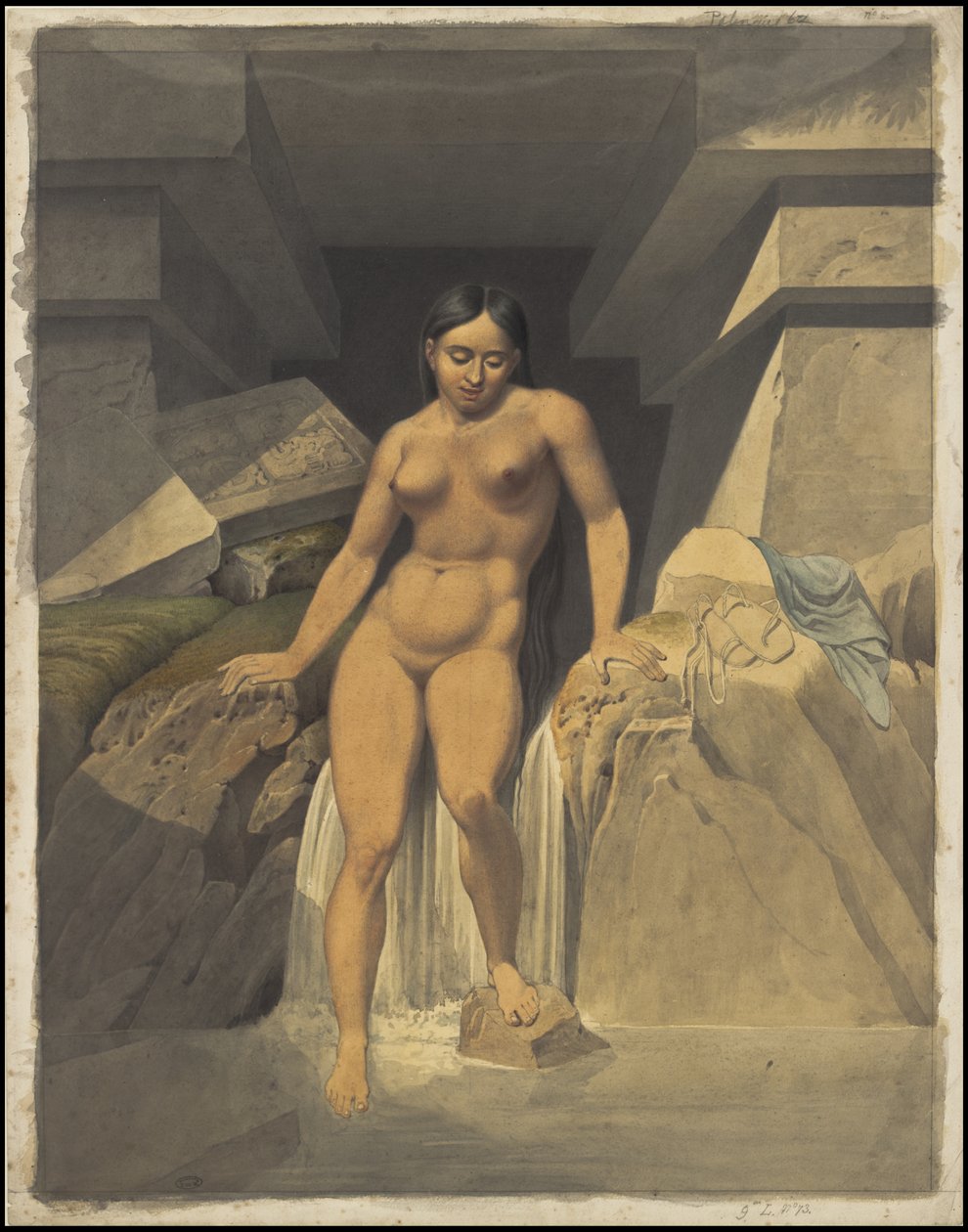 Colección de obras de arte originales de Waldeck sobre Mesoamérica, Box 15 of 22 de Johann Friedrich Maximilian von Waldeck