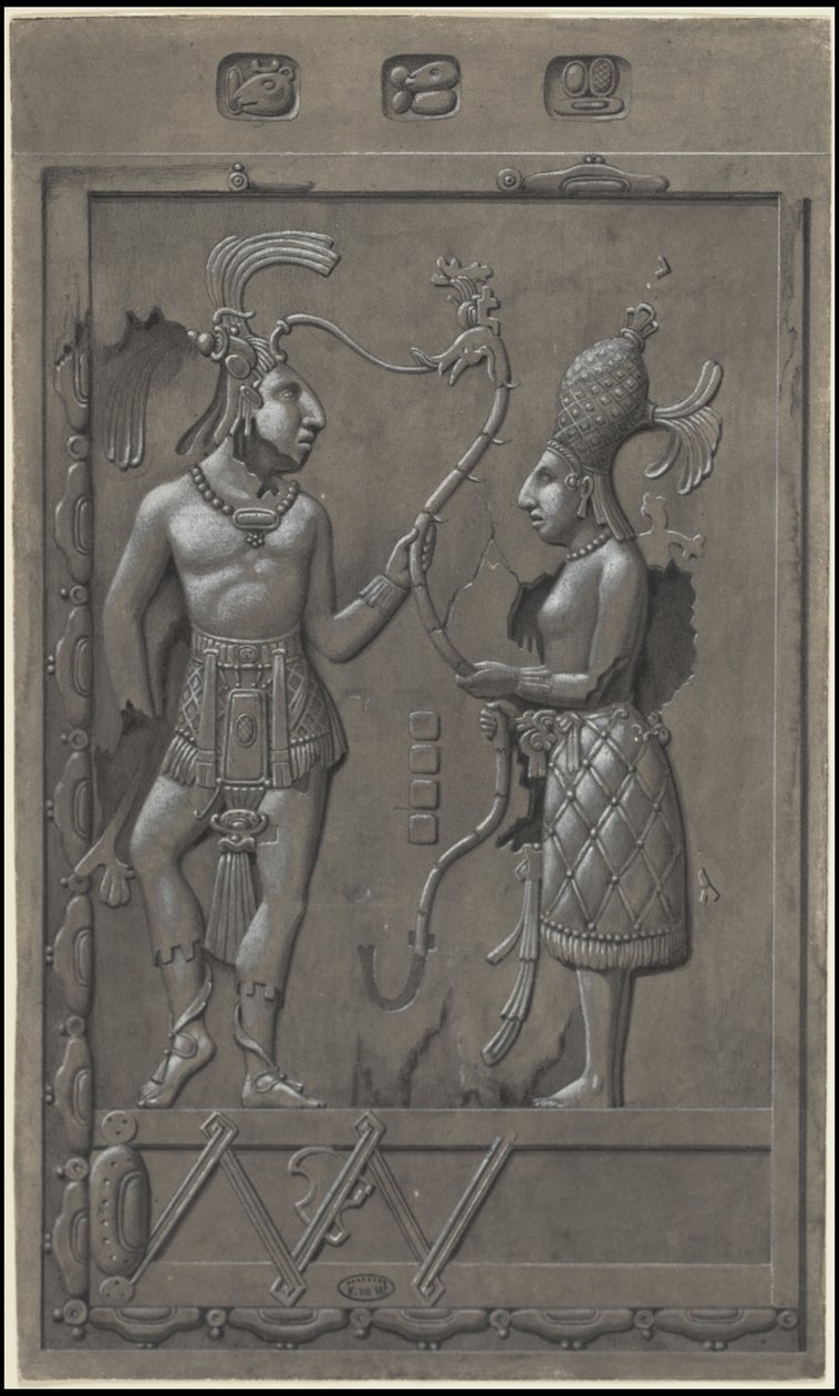 Colección de obras originales de Waldeck sobre Mesoamérica, Caja 2 de 22 de Johann Friedrich Maximilian von Waldeck