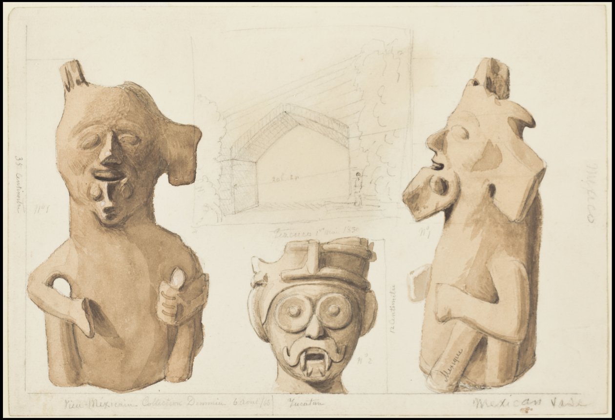 Colección de obras originales de Waldeck sobre Mesoamérica, Caja 3 de 22 de Johann Friedrich Maximilian von Waldeck