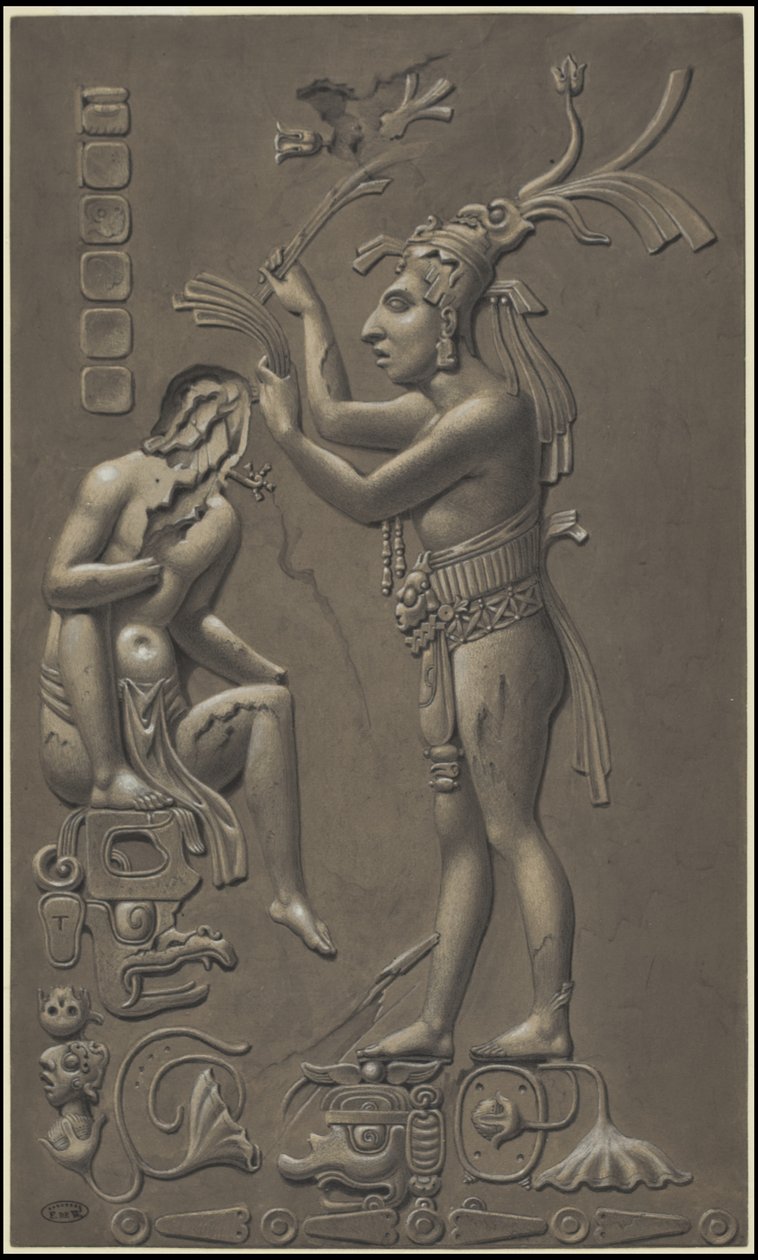 Colección de obras de arte originales de Waldeck sobre Mesoamérica, Caja 4 de 22 de Johann Friedrich Maximilian von Waldeck