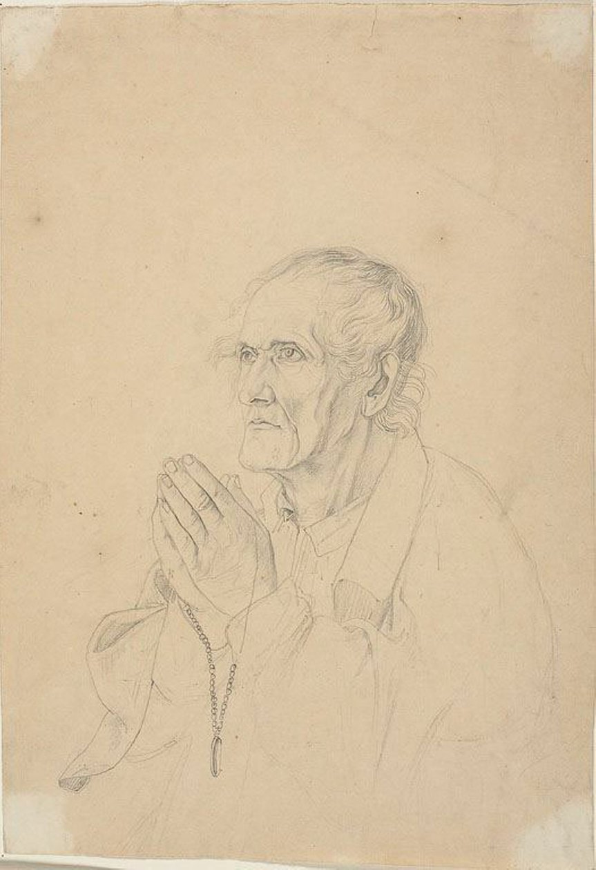 Viejo Rezando de Johann Friedrich Overbeck