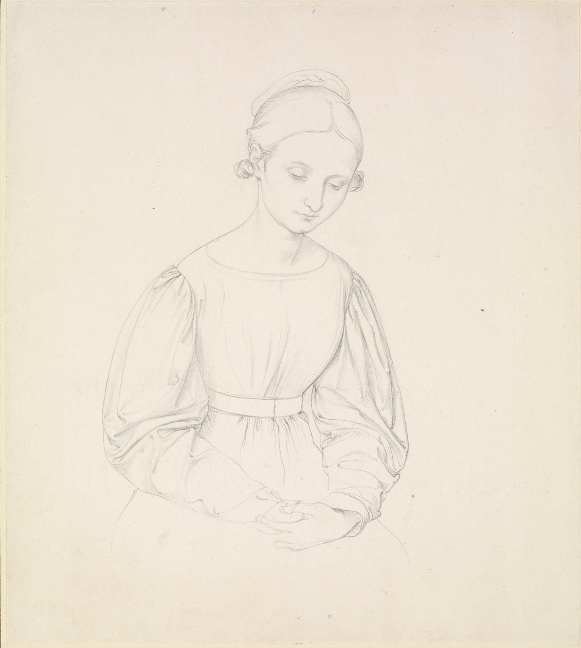 Retrato de la Esposa del Artista, Nina, c. 1830 de Johann Friedrich Overbeck