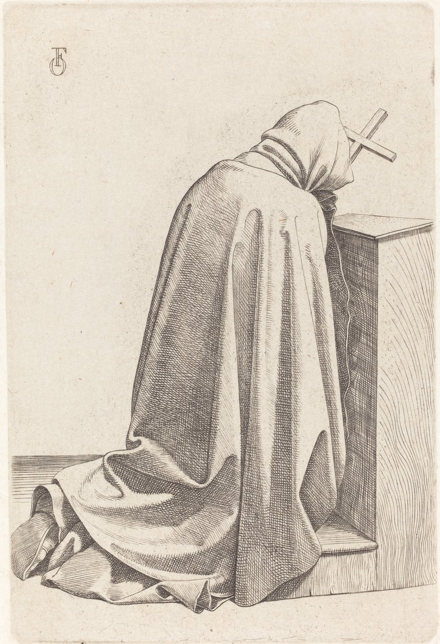 Monje rezando de Johann Friedrich Overbeck