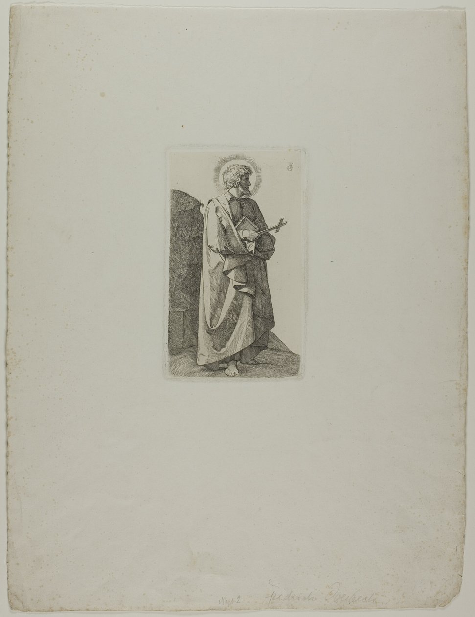 San Felipe Neri con cruz y libro de Johann Friedrich Overbeck