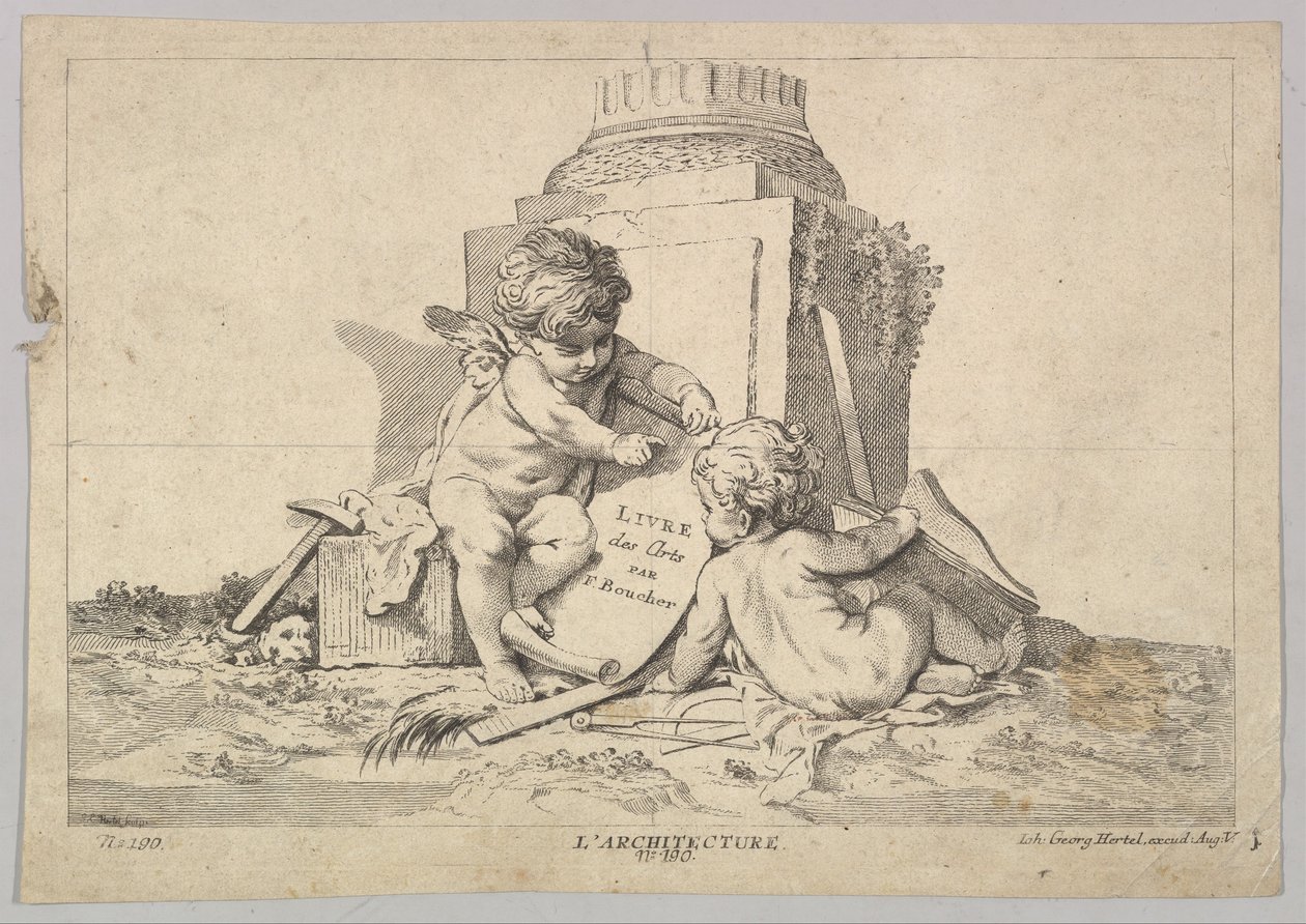 Arquitectura, siglo XVIII de Johann Georg Hertel