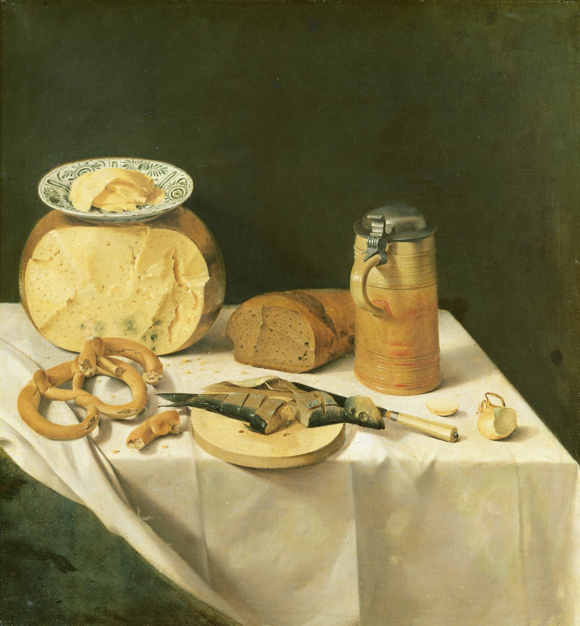 Naturaleza muerta con desayuno de Johann Georg Hinz