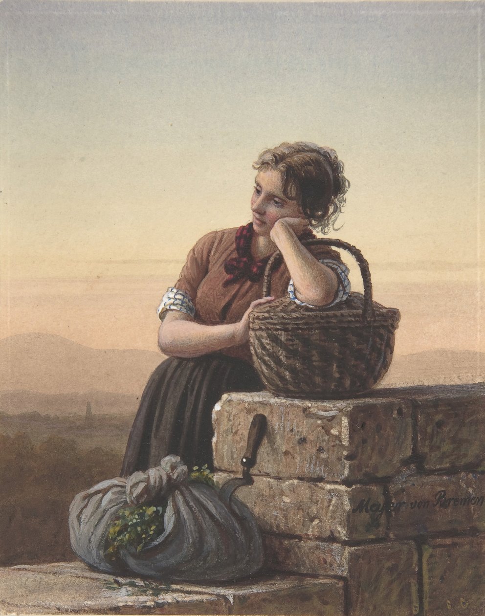 Regresando a Casa, siglo XIX de Johann Georg Meyer