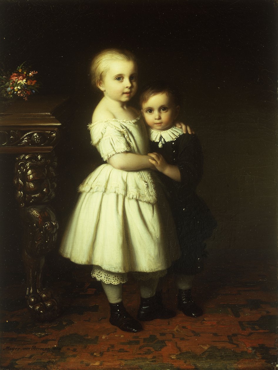 Amor fraternal, 1858 de Johann Georg Meyer