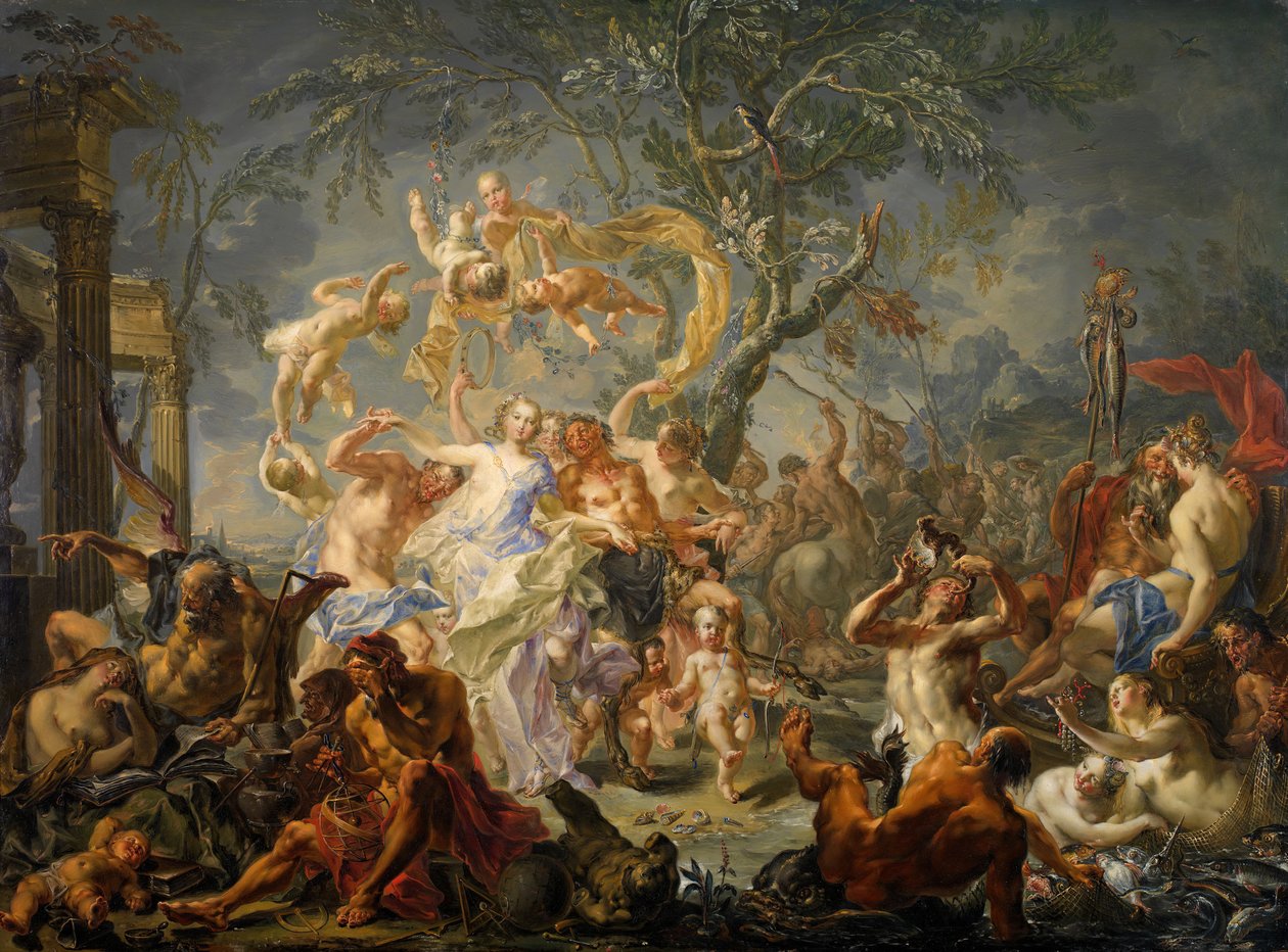 Una Alegoría del Desgobierno, 1720-61 de Johann Georg Platzer