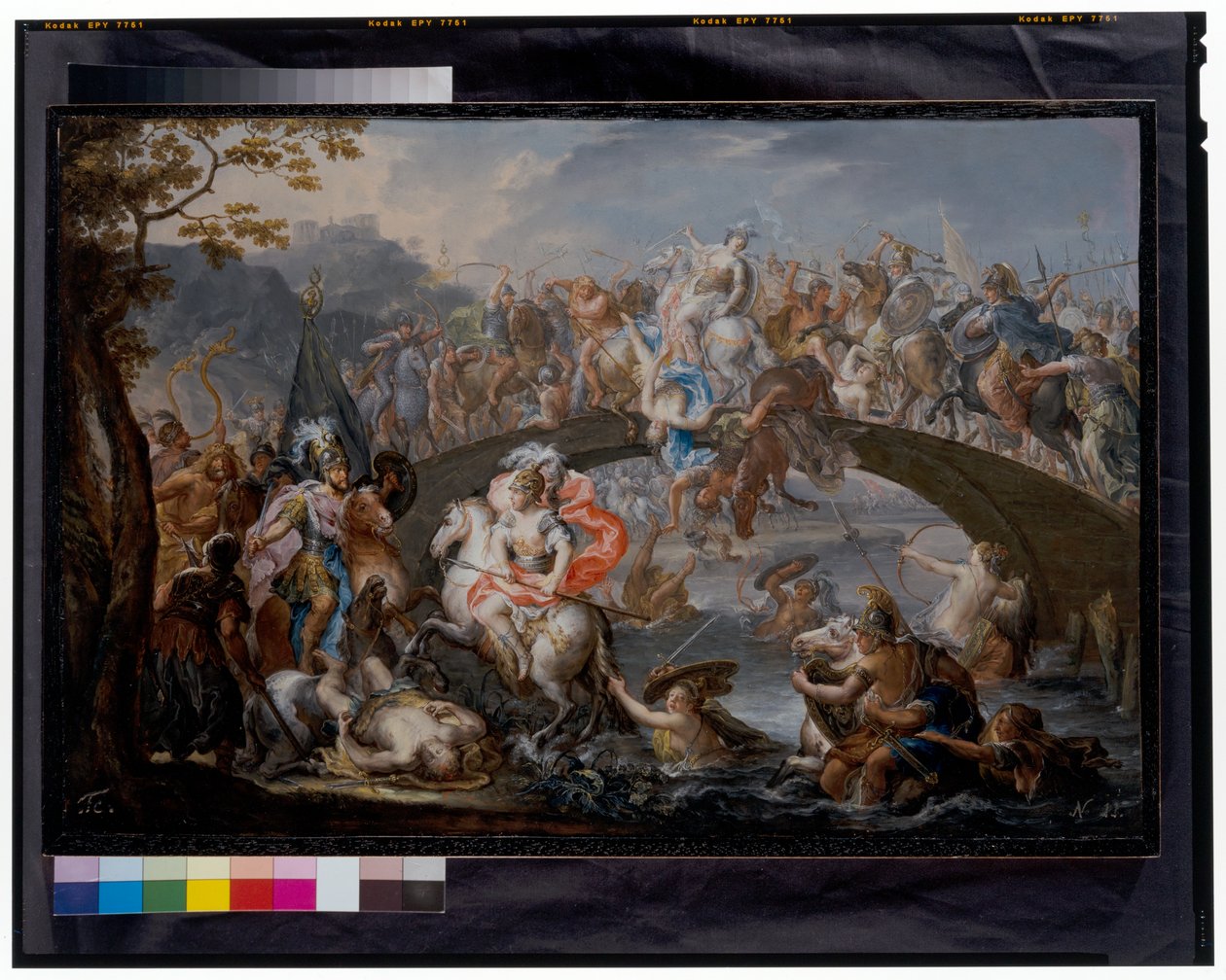 La batalla de las Amazonas de Johann Georg Platzer