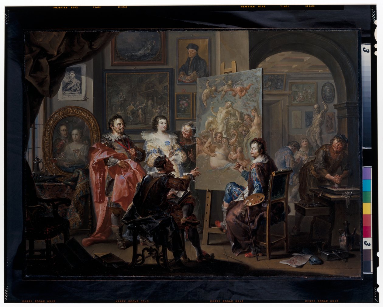 El estudio del pintor de Johann Georg Platzer