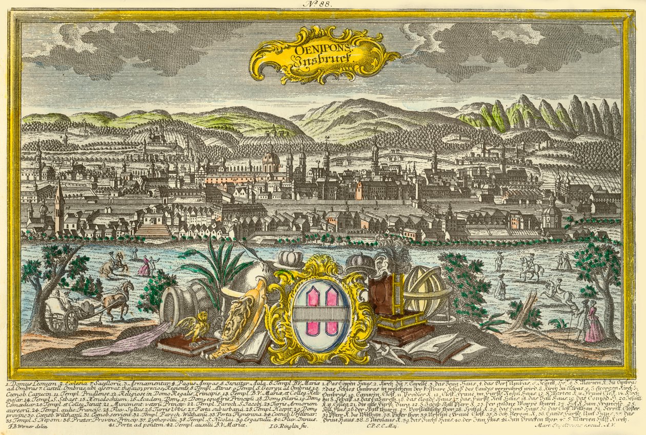 Innsbruck, c1740 de Johann Georg Ringlin