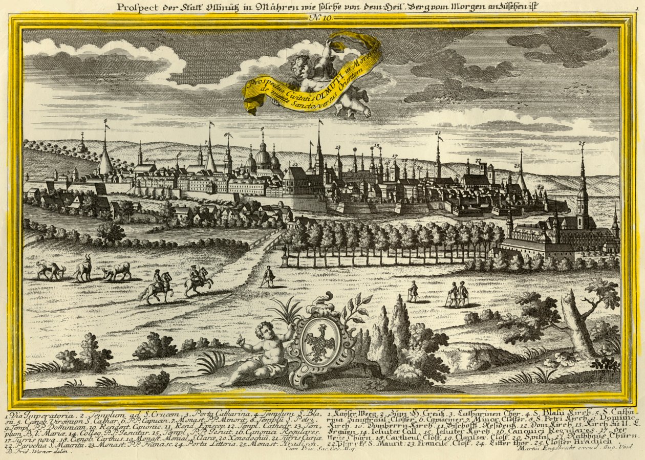 Olomouc, c1740 de Johann Georg Ringlin