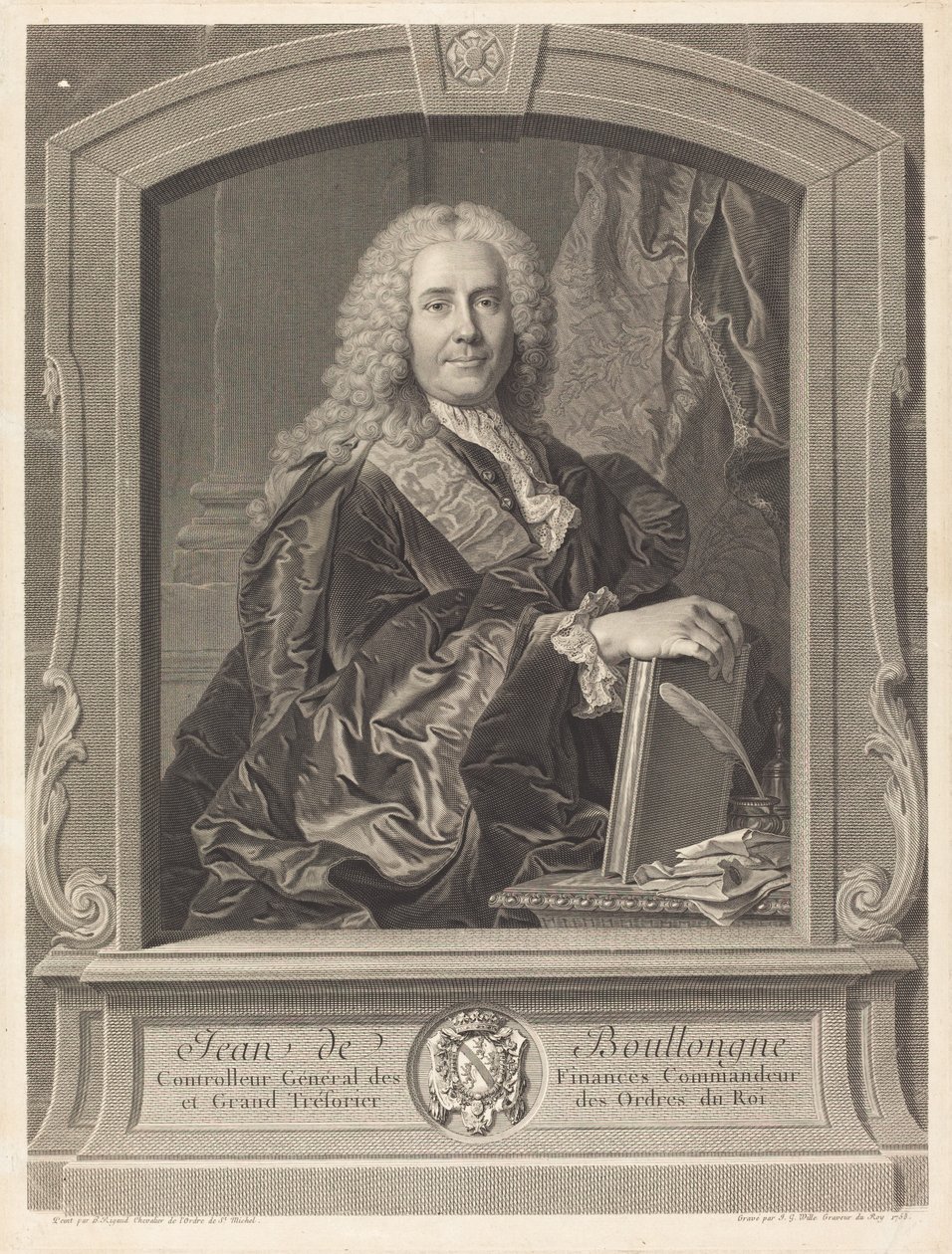 Jean de Boullongne de Johann Georg Wille after Hyacinthe Rigaud
