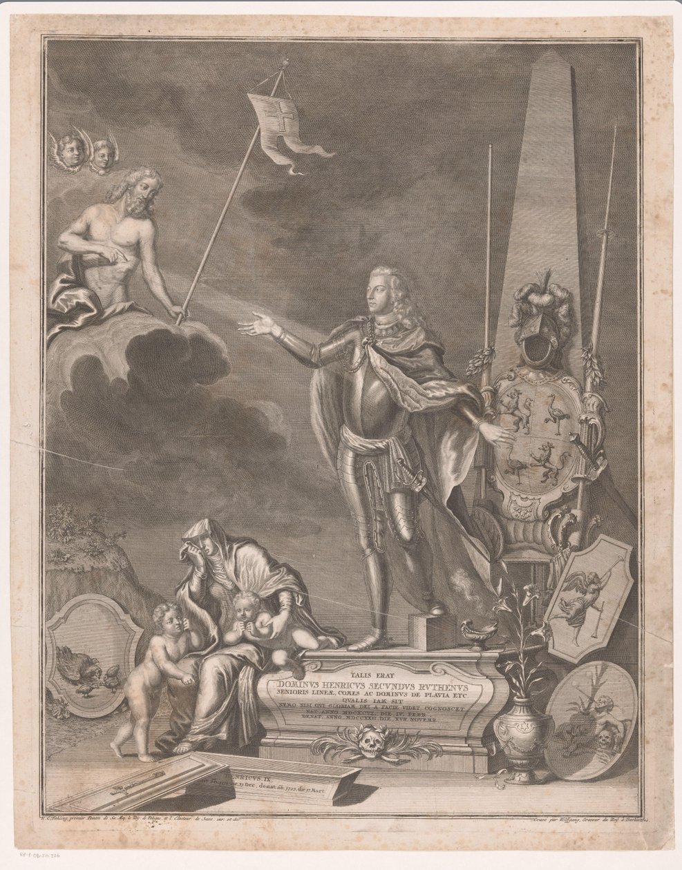 Monumento a Enrique II de Reuss-Obergreiz de Johann Georg Wolffgang