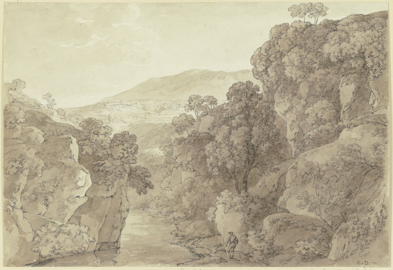 Zona cerca de Subiaco de Johann Georg von Dillis