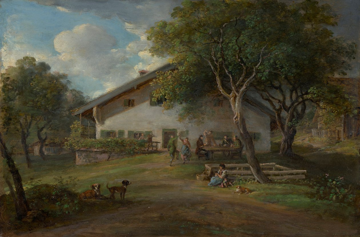 La casa natal del artista en Gmain de Johann Georg von Dillis