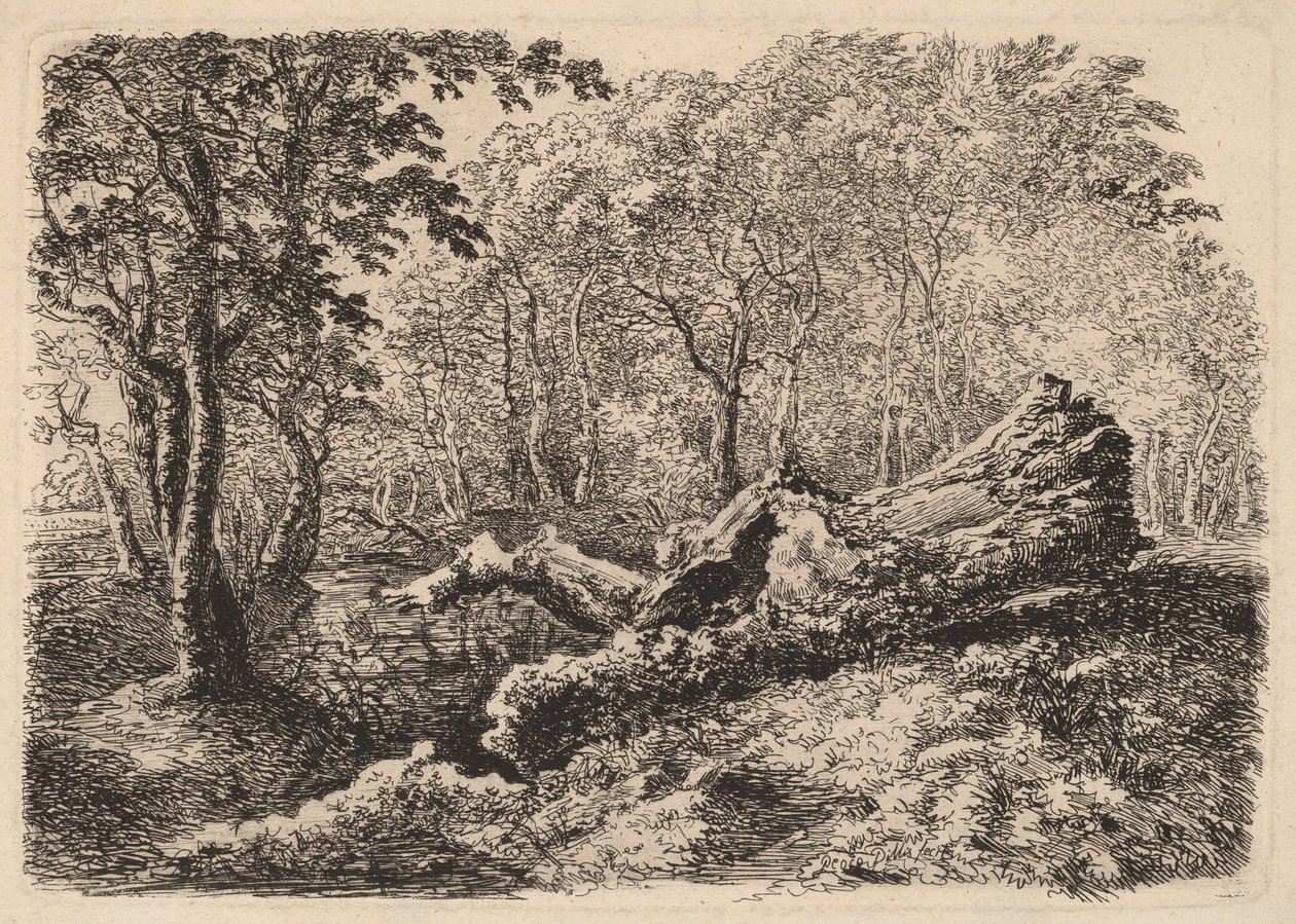 Tronco de Árbol Desmoronado de Johann Georg von Dillis