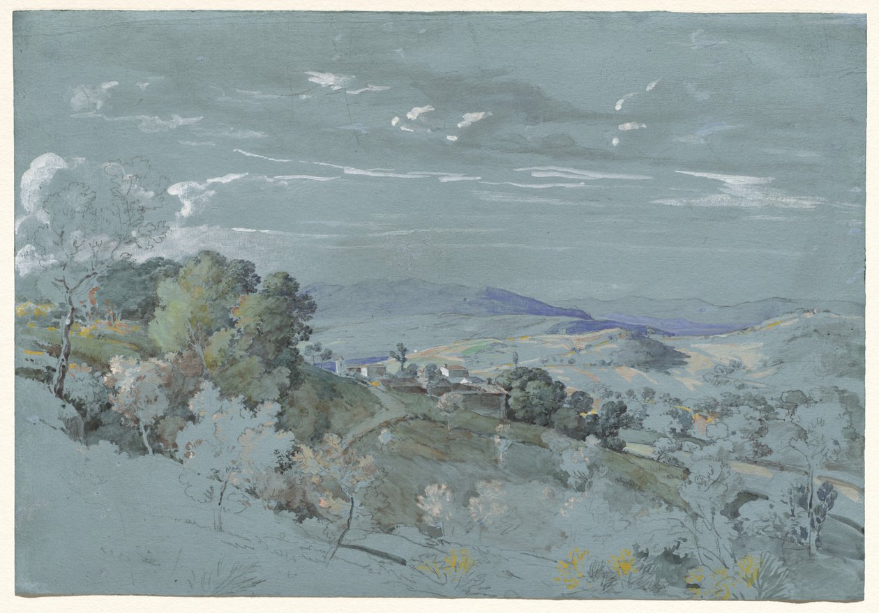 Las colinas de Umbría cerca de Perugia de Johann Georg von Dillis