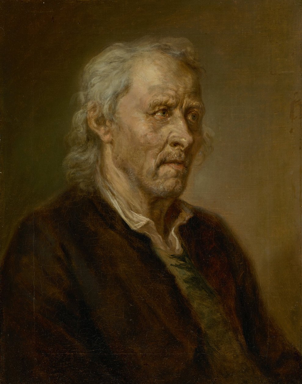 retrato, de, un, anciano, con, pelo blanco de Johann Georg von Edlinger