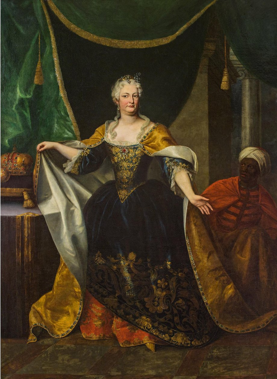 Retrato de Isabel Cristina de Brunswick-Wolfenbüttel (1691-1750), esposa de Carlos VI, emperador del Sacro Imperio Romano Germánico (1685-1740) de Johann Gottfried Auerbach