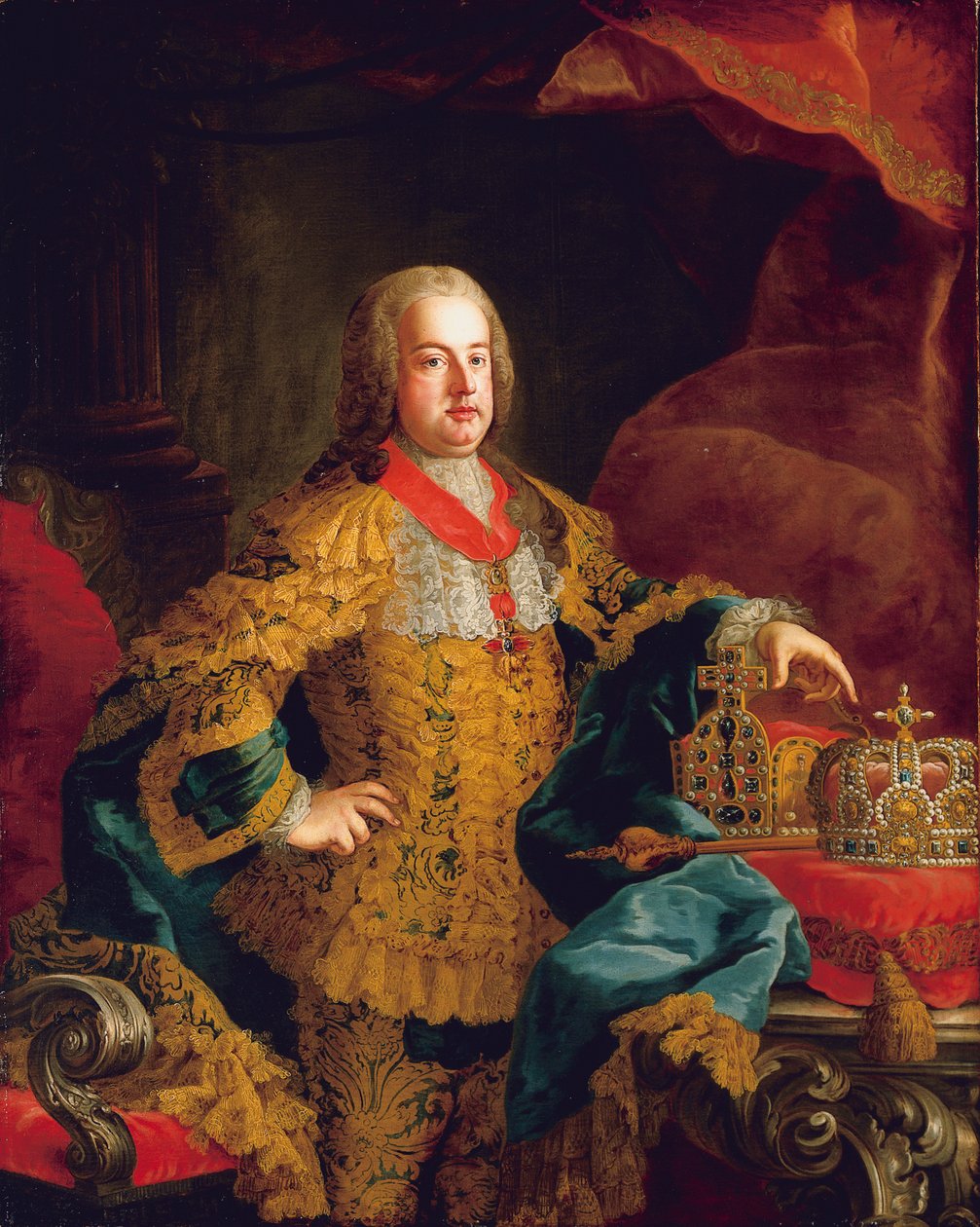 Retrato del Emperador Francisco I, 1752 de Johann Gottfried Auerbach