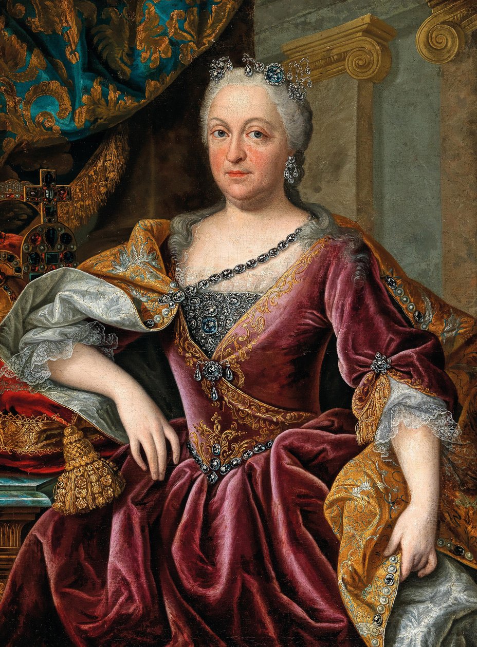 Retrato de María Amalia de Austria 1701-1756, Emperatriz del Sacro Imperio Romano de Johann Gottfried Auerbach