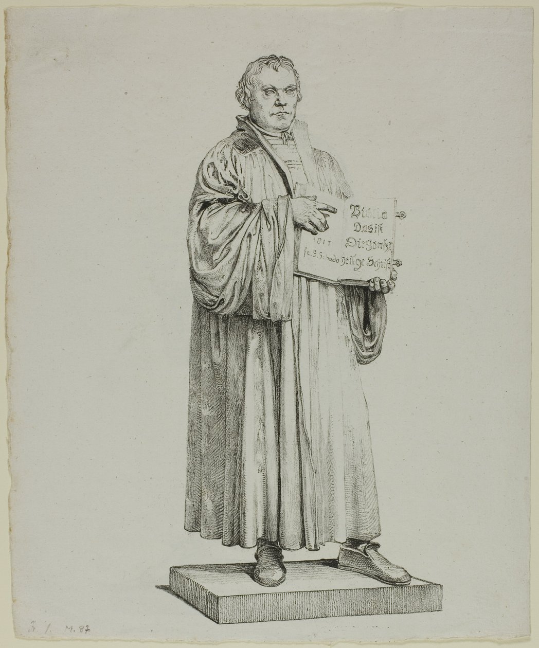 Estatua de Lutero en Wittenberg de Johann Gottfried Schadow