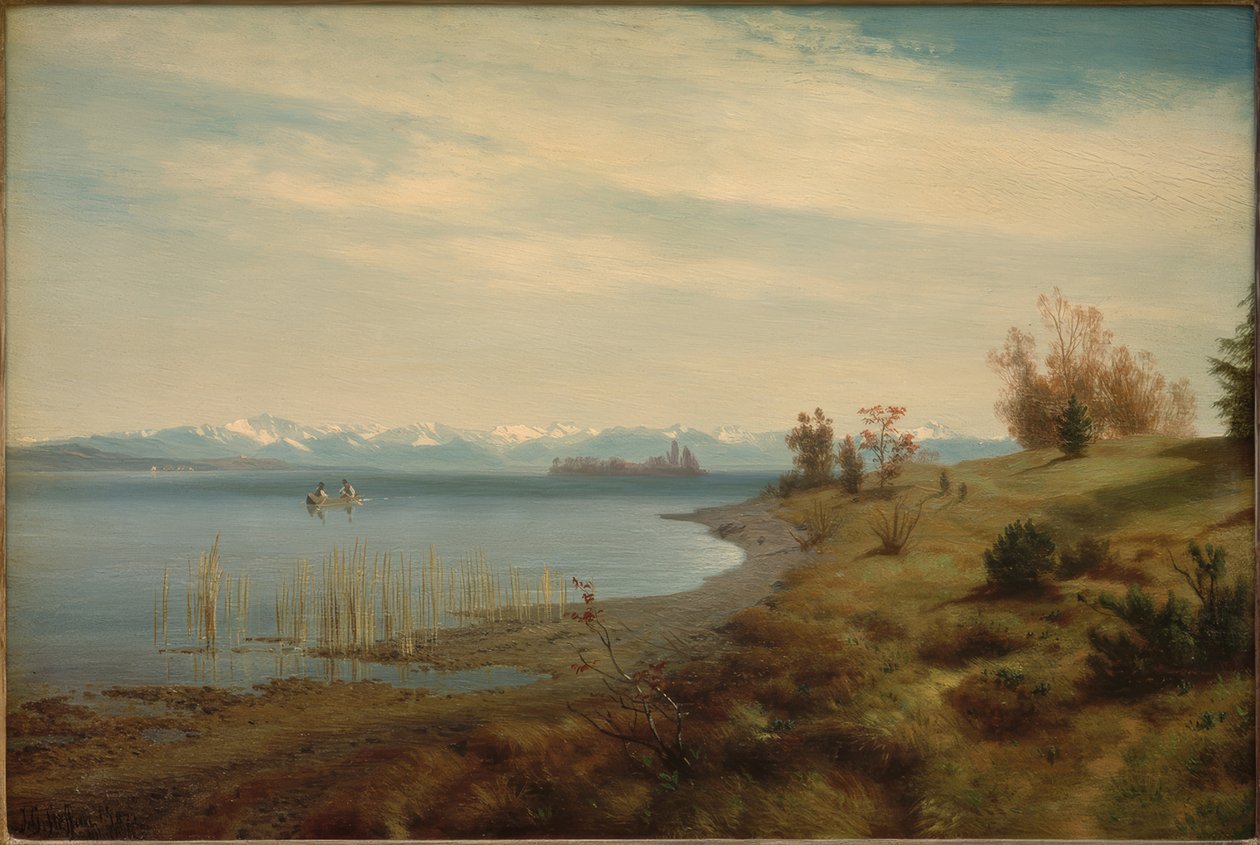 Preprimavera en el lago Starnberg de Johann Gottfried Steffan