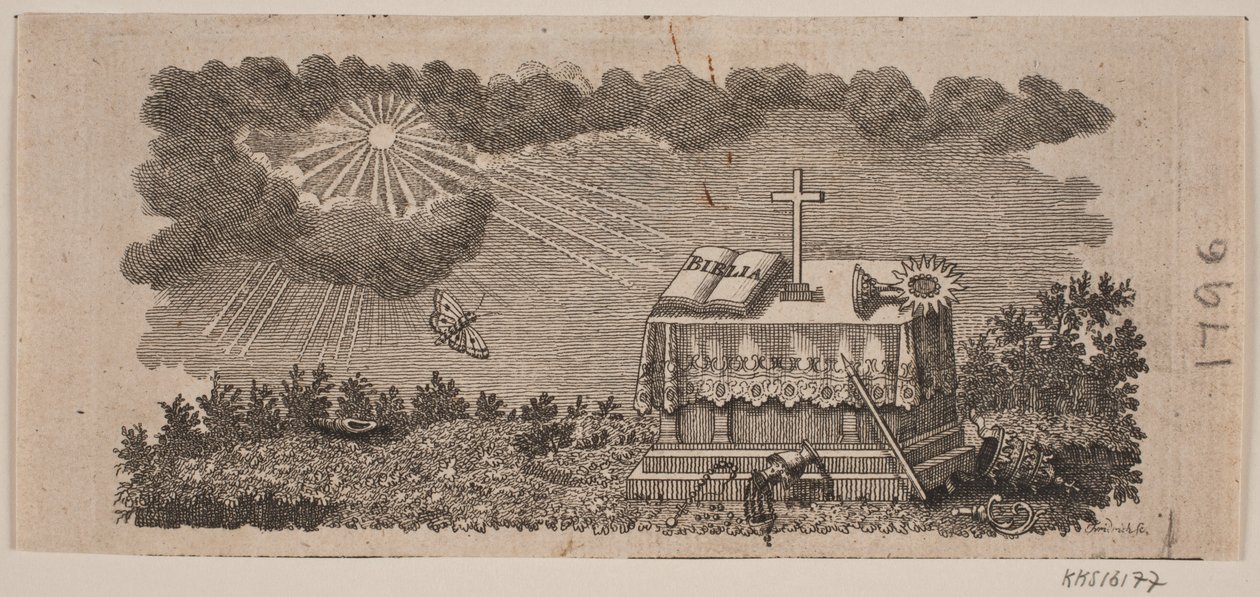 Vignet Gebhardi og Christiani "Historia de los reinos de Dinamarca y Noruega y los ducados de Schleswig y Holstein hasta nuestros tiempos" de Johann Gottlieb Friedrich