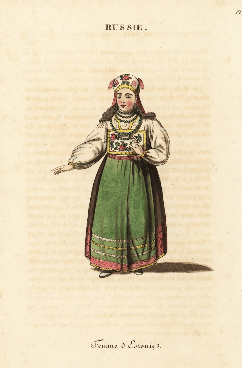 Mujer casada de Estonia de Johann Gottlieb Georgi