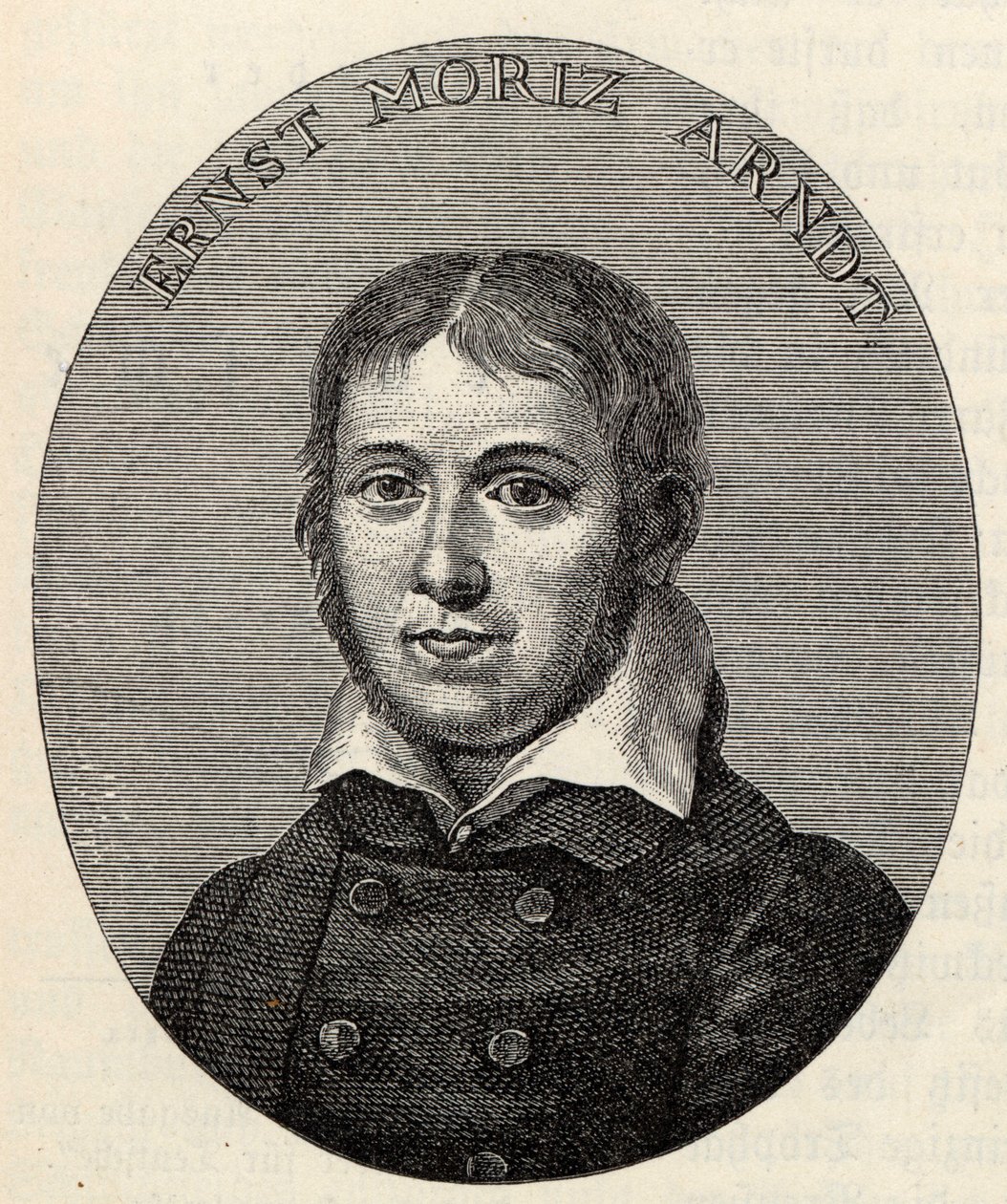 Retrato de Ernst Moritz Arndt 1769-1860 de Johann Heinrich Lips