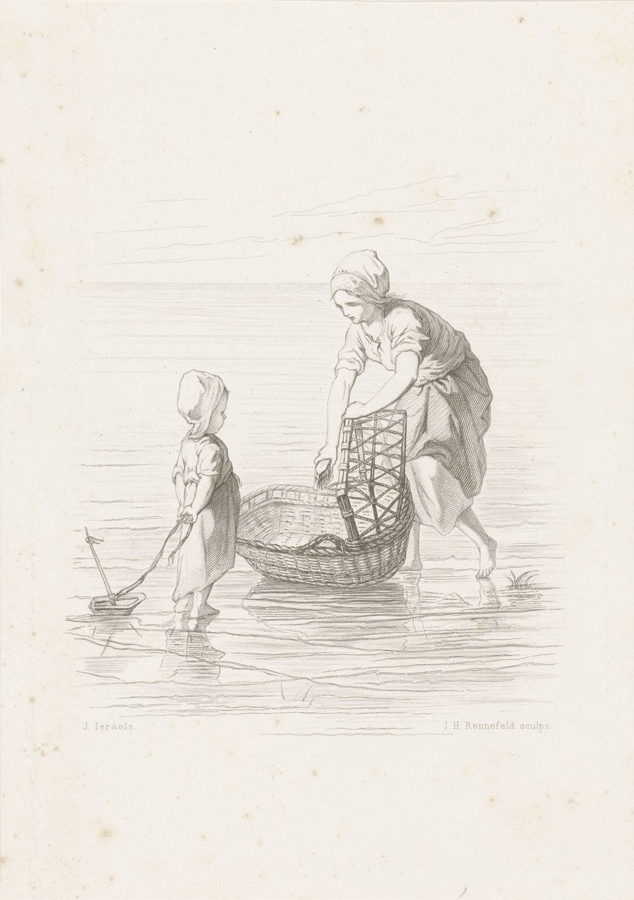 La cuna Los niños del mar (título de la serie) de Johann Heinrich Maria Hubert Rennefeld
