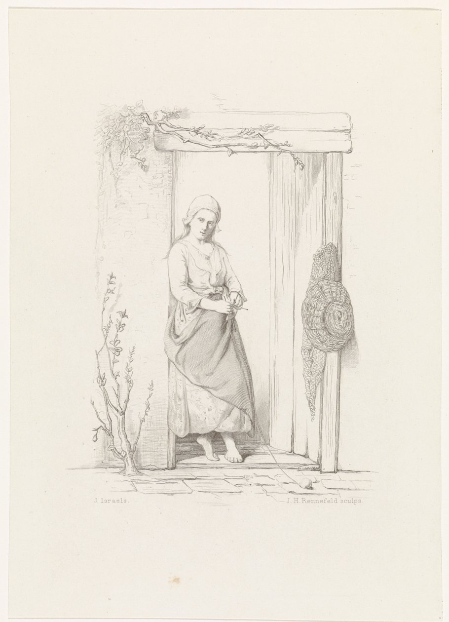 el tejedor Los niños del mar (título de la serie) de Johann Heinrich Maria Hubert Rennefeld