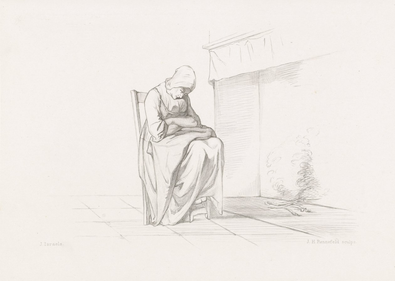 siesta de la tarde Los niños del mar (título de la serie) de Johann Heinrich Maria Hubert Rennefeld