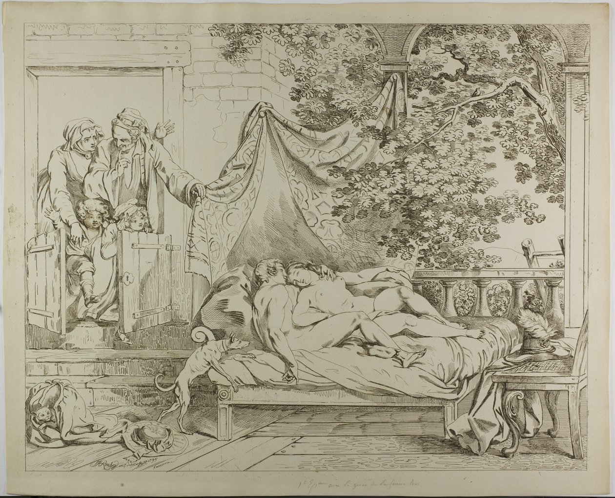 Los amantes de Johann Heinrich Ramberg