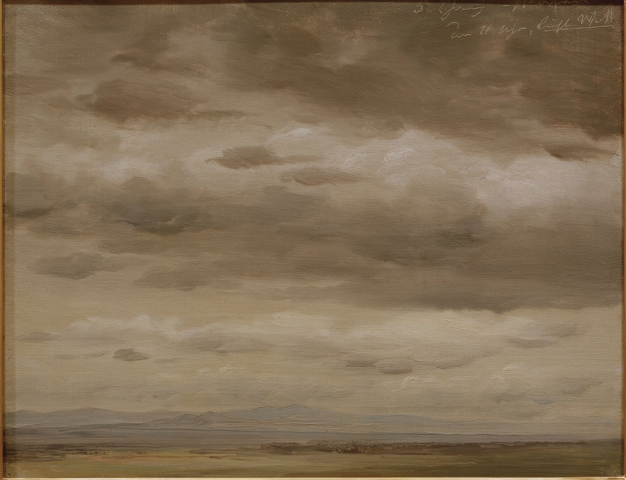 Boceto de nubes de Johann Heinrich Schilbach