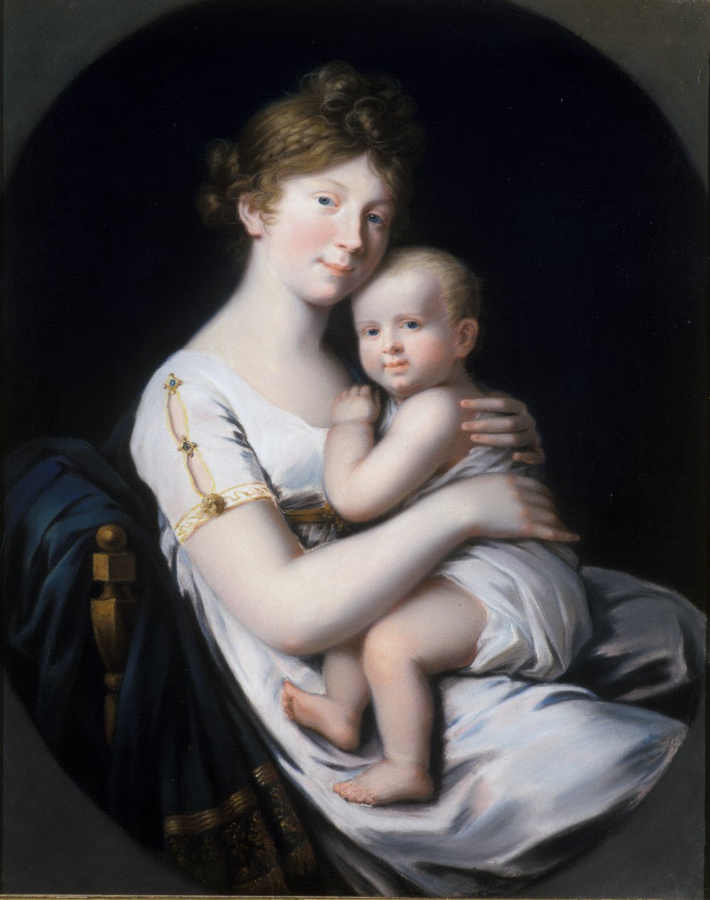 Princesa heredera Luise von Preussen con el príncipe heredero Friedrich Wilhelm IV, 1796 de Johann Heinrich Schroder