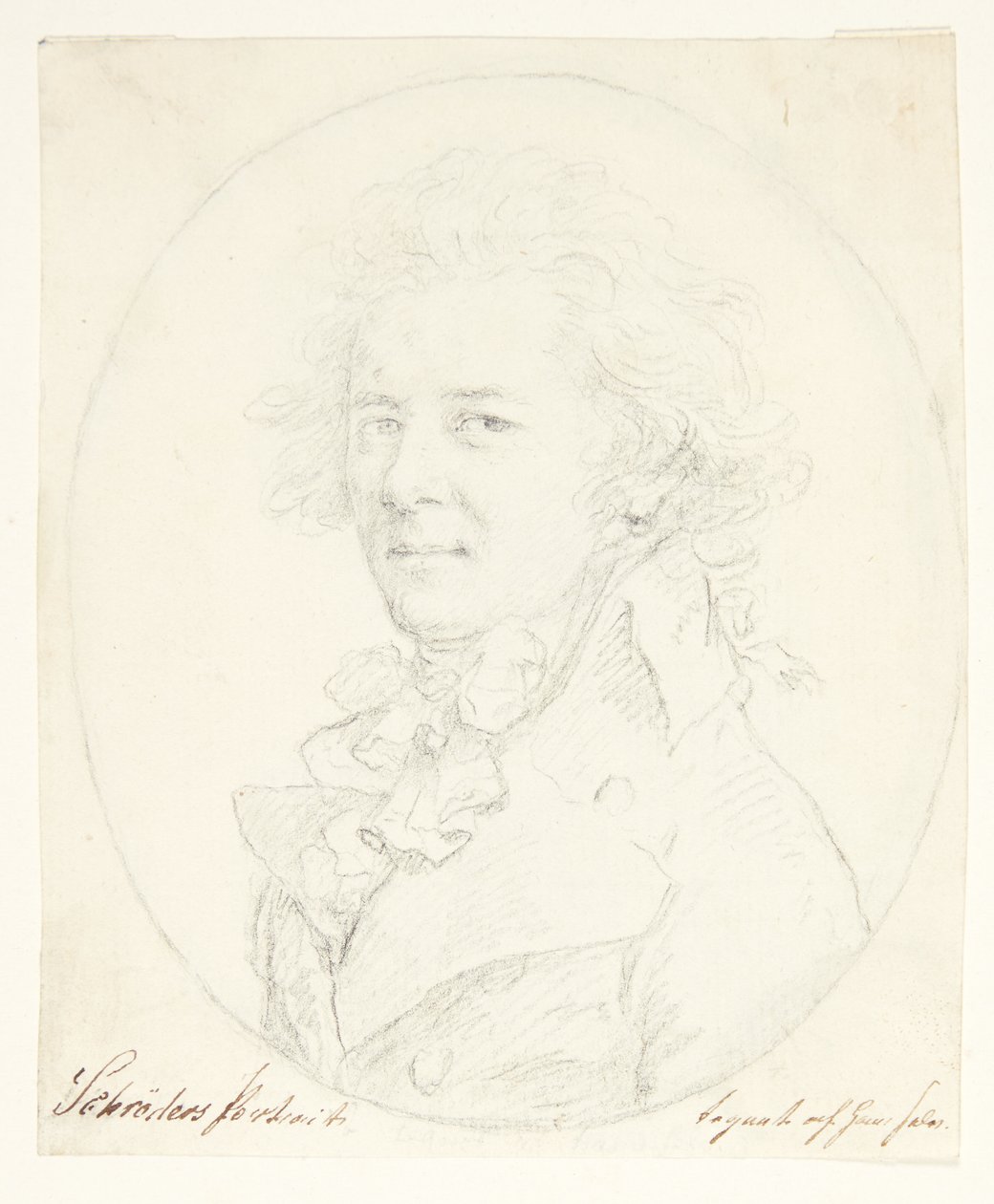 Autorretrato(?) de Johann Heinrich Schroder