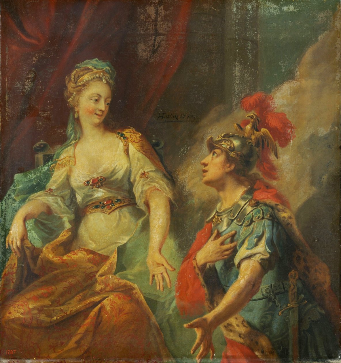 Eneas ante Dido de Johann Heinrich Tischbein