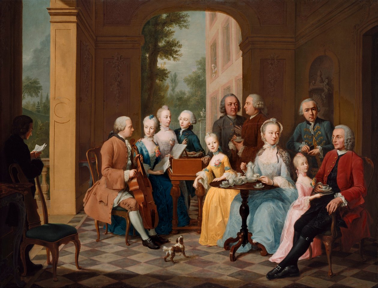 Familia Timmermann, por Johann Heinrich Tischbein el Viejo de Johann Heinrich Tischbein