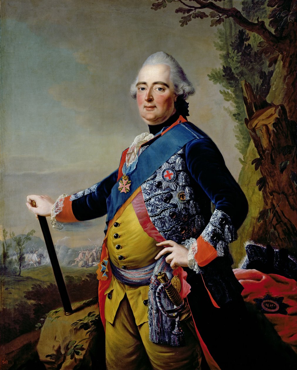 Federico II, Landgrave de Hessen-Kassel, c.1773 de Johann Heinrich Tischbein