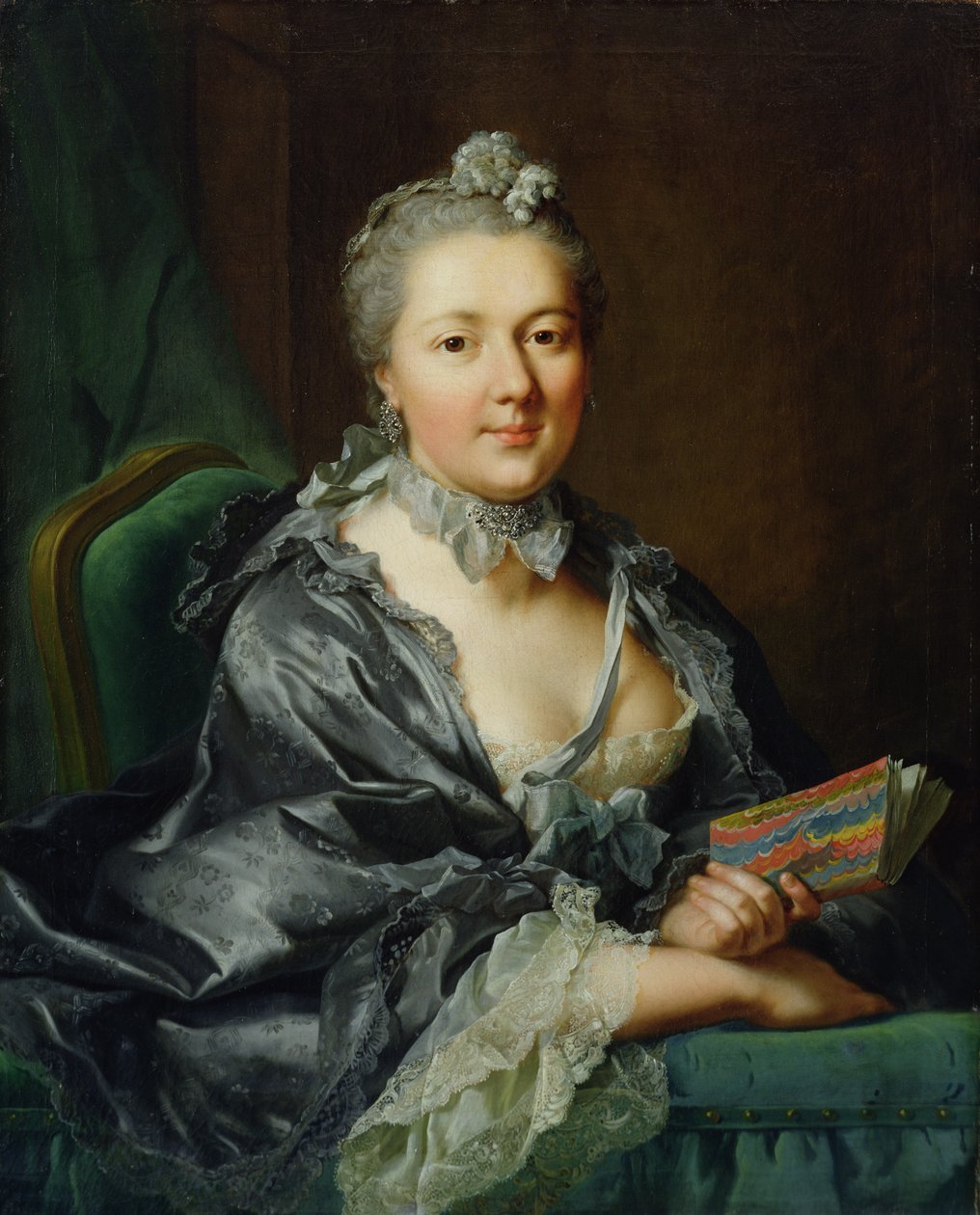La segunda esposa del artista, Julie Marianne Pernette, de soltera Robert, 1762 de Johann Heinrich Tischbein
