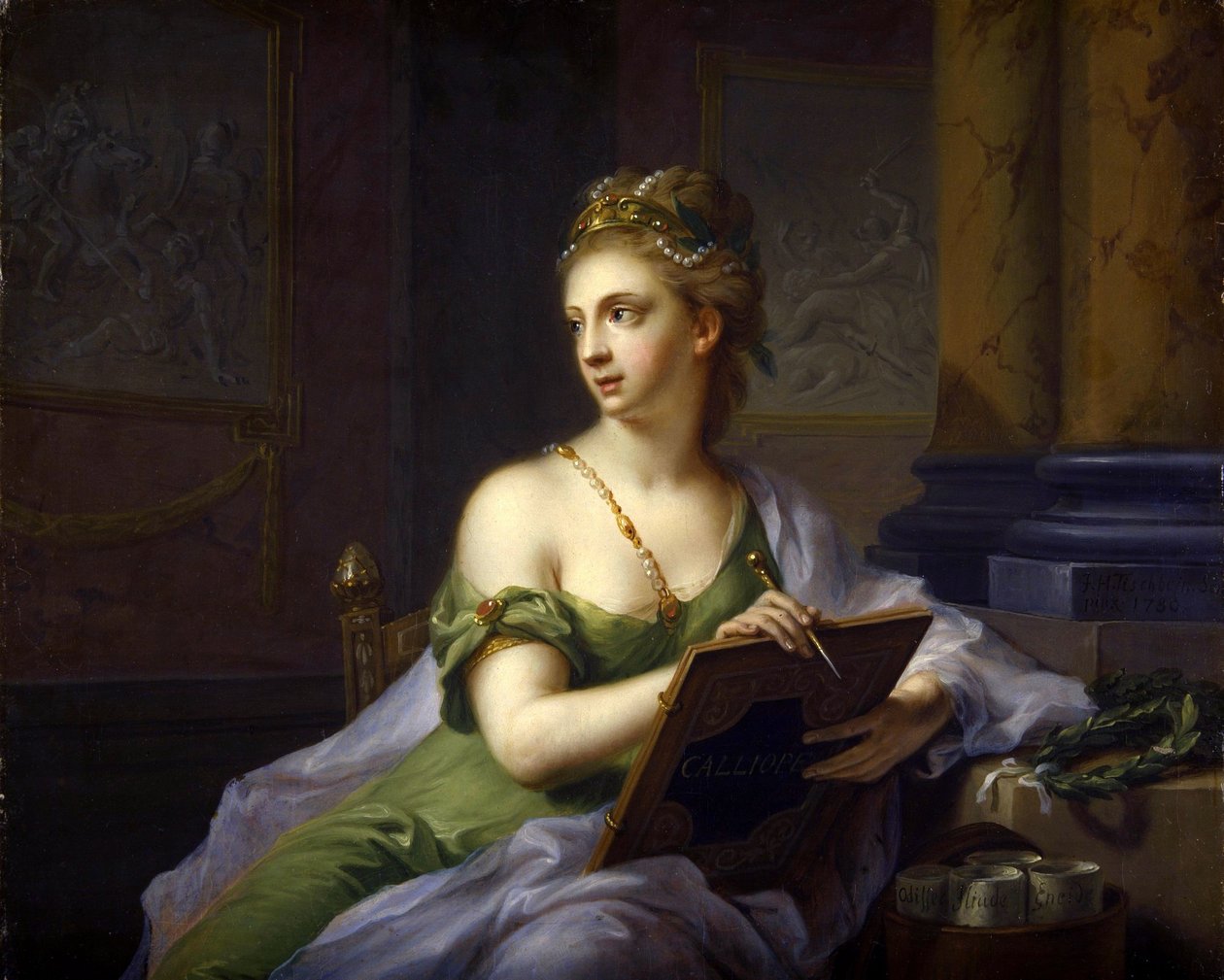 Las Nueve Musas - Calíope (Poesía épica) de Johann Heinrich Tischbein