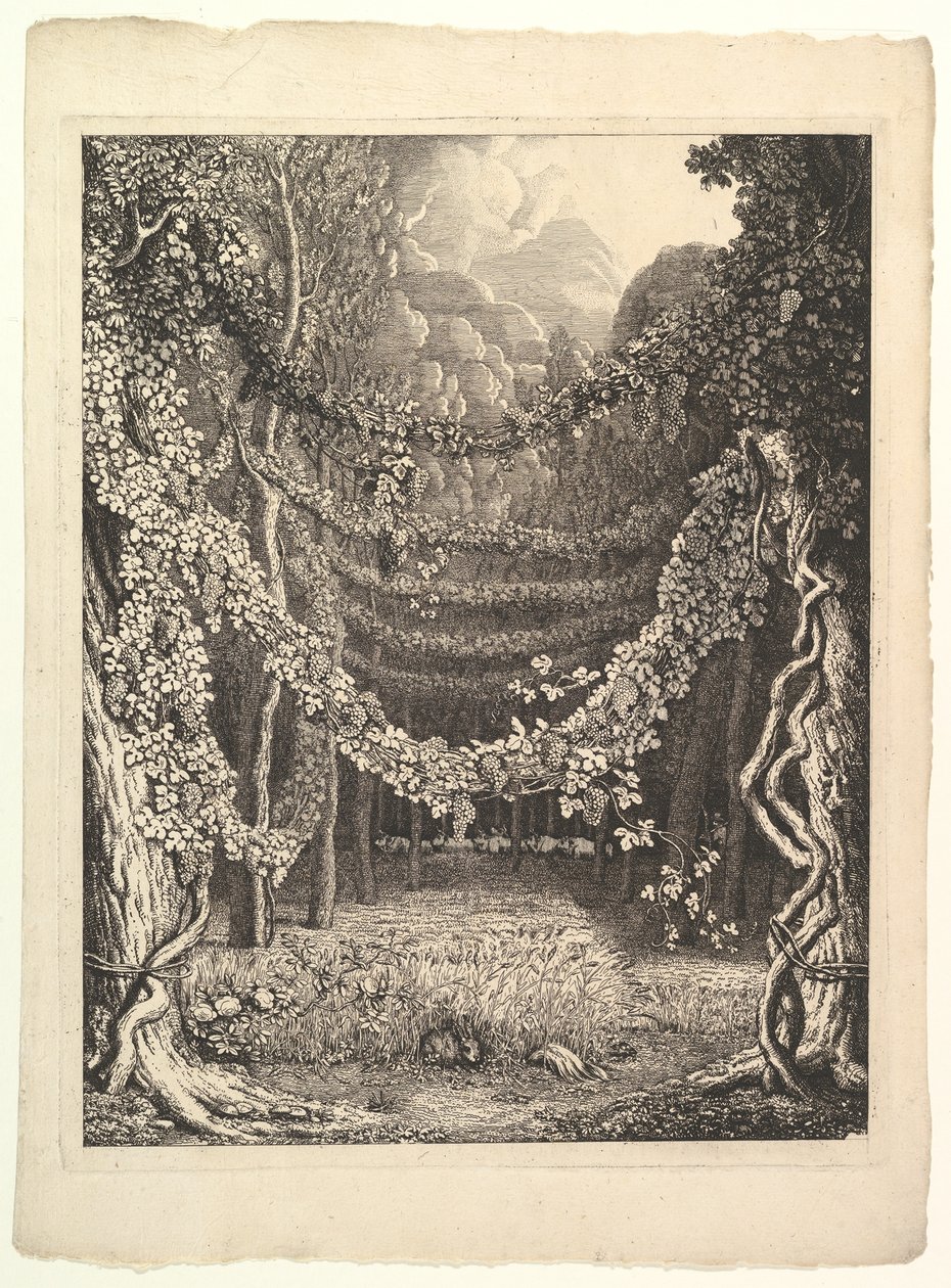 Frontispicio para Heft IV de Homer nach Antiken gezeichnet, Göttingen: Heinrich Diete..., ca. 1796 de Johann Heinrich Wilhelm Tischbein