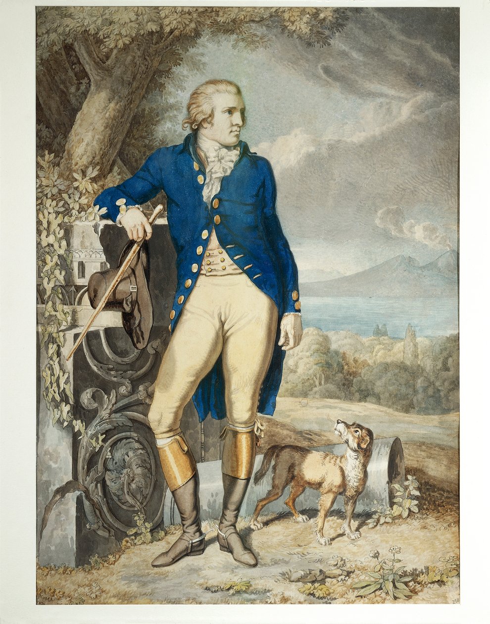 Retrato de Johann Wolfgang von Goethe en el campo de Johann Heinrich Wilhelm Tischbein