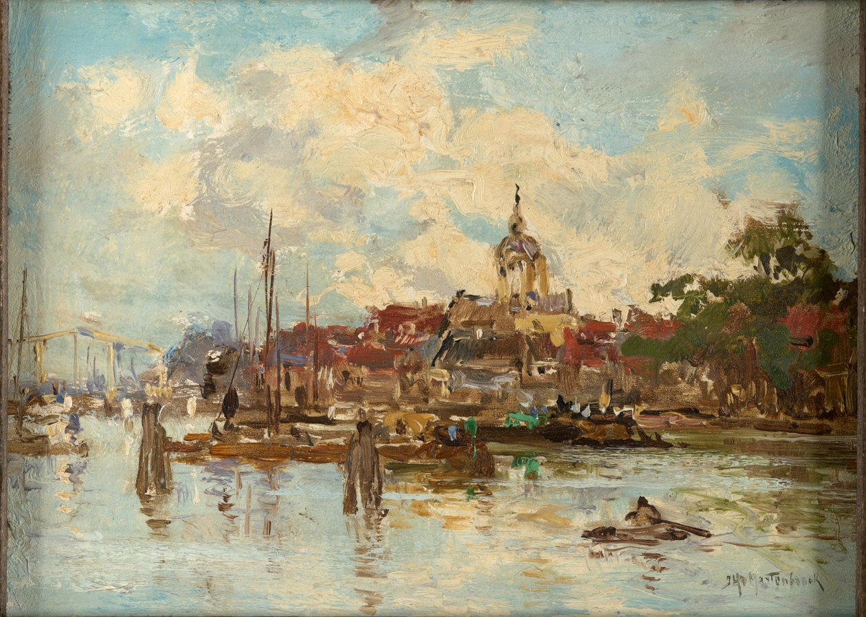 Amsterdam (Óleo sobre tabla) de Johann Hendrik Mastenbroek
